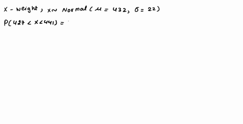 a-particular-fruits-weights-are-normally-distributed-with-a-mean-of-432-grams-and-a-standard-deviation-of-22-grams-if-you-pick-one-fruit-at-random-what-is-the-probability-that-it-will-weigh-64314