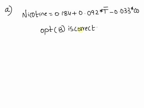 the-accompanying-table-provides-data-for-tar-nicotine-and-carbon-monoxide-co-contents-in-a-certain-brand-of-cigarette-find-the-best-regression-equation-for-predicting-the-amount-of-nicotine-98638
