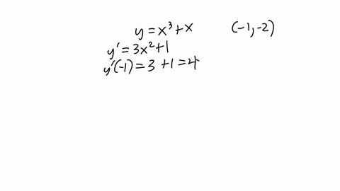 use-the-rules-of-differentiation-to-find-an-equation-of-the-tangent-line-to-the-graph-yx3x-at-the-point-1-2-write-answer-in-slope-intercept-form-60435
