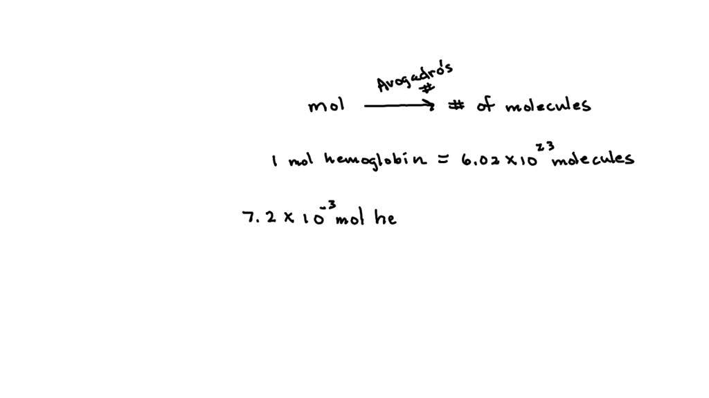 solved-a-52-kg-woman-has-7-2-10-mol-of-hemoglobin-molar-mass