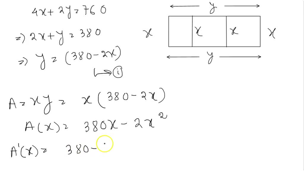 SOLVED: point) An ostrich farmer wants to enclose a rectangular area ...