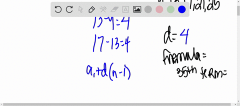 an-arithmetic-sequence-begins-9-13-17-21-25-a-find-the-common-difference-d-for-this-sequence-b-find-formula-for-the-nth-term-an-of-the-sequence-c-find-the-35th-term-of-the-sequence-a35-55053