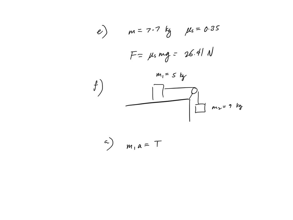 SOLVED: A 7.7-kg object rests on a level floor with a coefficient of ...