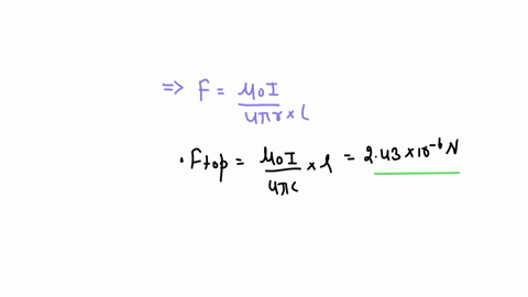 in-the-figure-below-the-current-in-the-long-straight-wire-is-i1-440-a-and-the-wire-lies-in-the-plane-of-the-rectangular-loop-which-carries-a-current-i2-100-a-the-dimensions-in-the-figure-are-77557
