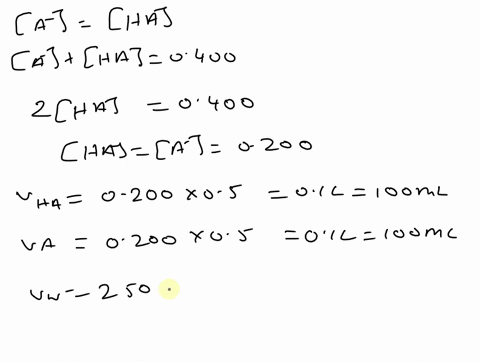 3-a-weak-acid-ha-has-pka-277-assuming-that-the-volumes-are-additive-calculate-the-volume-in-ml-of-0500-m-ha-0500-m-naa-and-water-required-to-make-25000ml-of-a-buffer-with-a-buffer-strength-o-47985