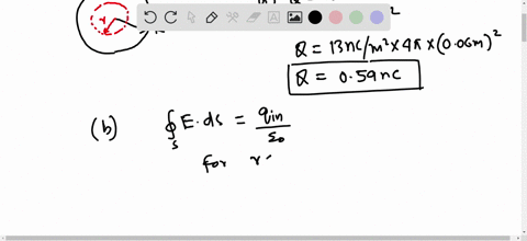 a-thin-nonconducting-spherical-shell-of-radius-6-cm-carries-a-uniform-surface-charge-density-13-ncm2-1-what-is-the-total-charge-on-the-shell-find-the-electric-field-at-the-following-radii-2-87723