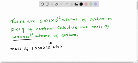 there-are-6022-x-1023-atoms-of-carbon-in-1201-g-of-carbon-what-is-the-mass-of-1000-x-1010-atoms-of-carbon-50004