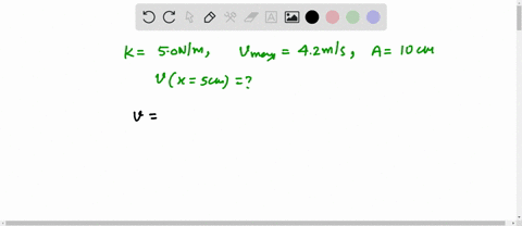 a-simple-harmonic-oscillator-has-spring-constant-k50-nm-amplitude-a10-cm-and-the-maximum-speed-42-ms-whats-the-oscillators-speed-when-its-at-x50-cm-30397