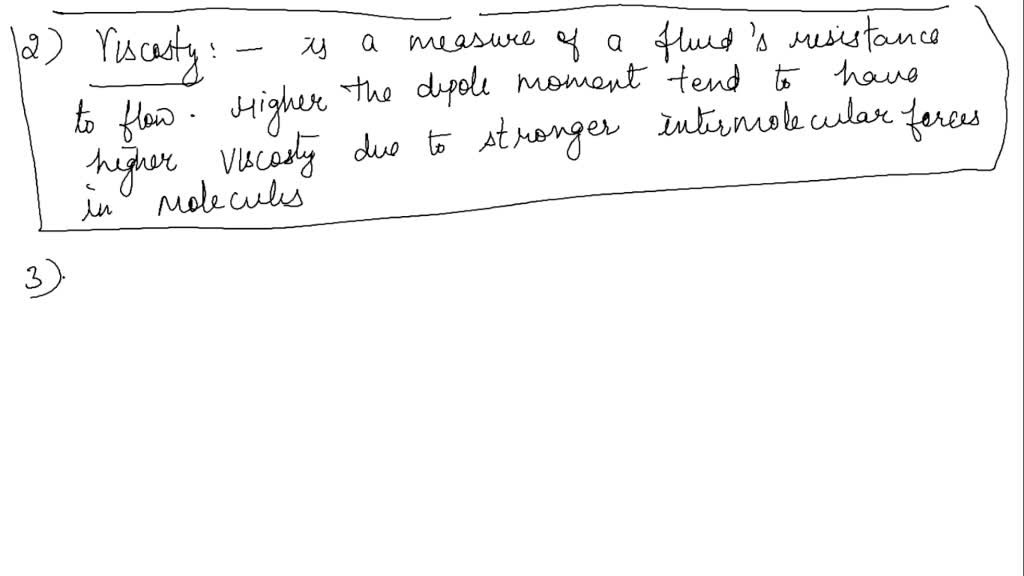 SOLVED How is dipole moment related to heat of vaporization? viscosity? mole fraction? average