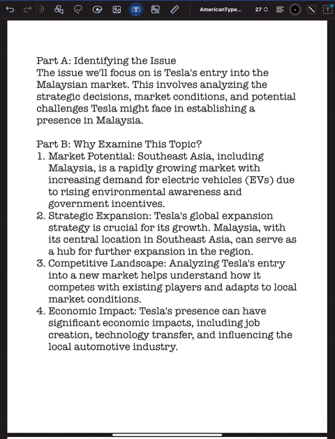 topic-analysis-of-teslas-entry-into-the-malaysian-market-part-a-in-the-first-piece-of-work-worth-10-of-this-component-6-overall-you-are-required-to-a-identify-the-issue-which-you-propose-to-be-the-foc