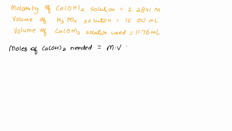 a-solution-of-standardized-caoh2-was-found-to-have-a-concentration-of-12841-m-this-solution-was-used-in-a-titration-against-1500-ml-of-an-h3po4-solution-of-unknown-concentration-what-is-the-28273