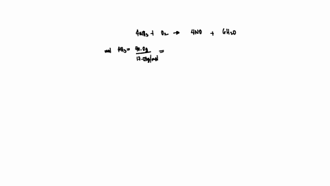 ammonia-reacts-with-diatomic-oxygen-to-form-nitric-oxide-and-water-vapor-4nh3-5o2-4no-6h2o-when-400-g-nh3-and-500-g-o2-are-allowed-to-react-which-is-the-limiting-reagent-42504
