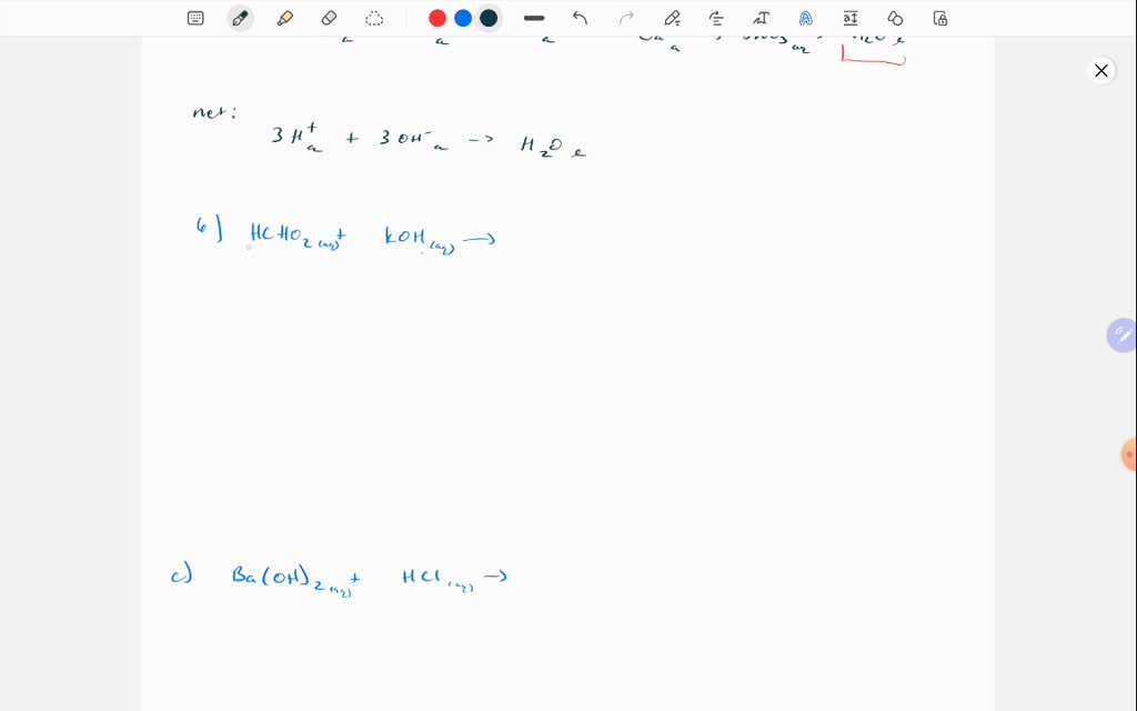 SOLVED: Write the balanced formula, complete ionic, and net ionic ...