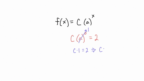 find-the-exponential-function-f-x-c-a-x-whose-graph-goes-through-the-points-0-2-and-3-16