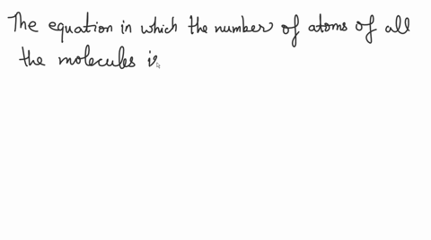 what-is-a-balanced-equation