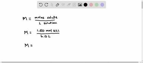 what-is-the-molarity-concentration-in-moll-of-150-mol-of-potassium-chloride-solution-in-a-60-l-flask-make-sure-all-units-and-significant-figures-are-included-question-8-3-points-at-equillbri-35177