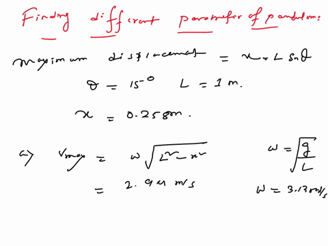 a-simple-pendulum-has-a-mass-of-0250-mathrmkg-and-a-length-of-100-mathrmm-it-is-displaced-through-7-04148