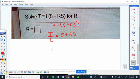 solve-t-l5-rs-for-r-r-63417