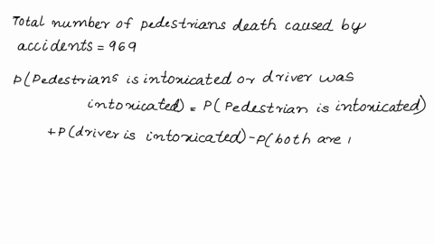 the-following-data-summarizes-results-from-969-pedestrian-deaths-that-were-caused-by-accidents-if-one-of-the-pedestrian-deaths-is-randomly-selected-find-the-probability-that-the-pedestrian-w-09224