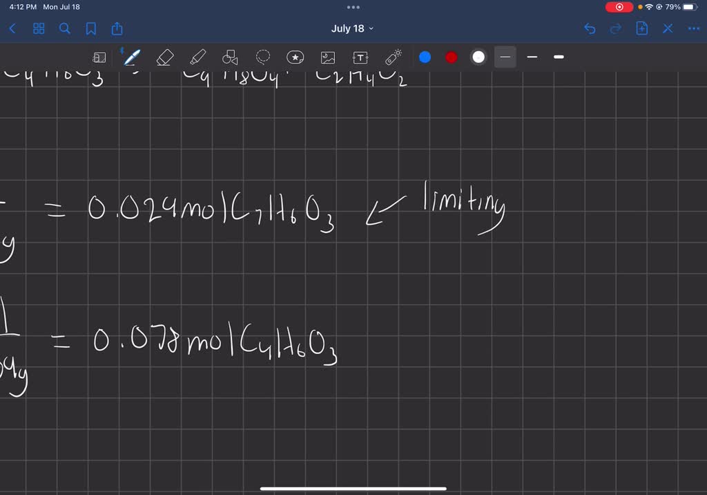 SOLVED Aspirin (C9H8O4) is prepared by heating salicylic acid (C7H6O3