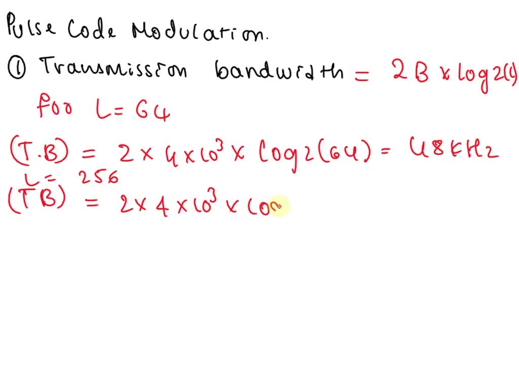 SOLVED: A Signal Mt Of Bandwidth B = 4 KHz Is Transmitted Using A ...