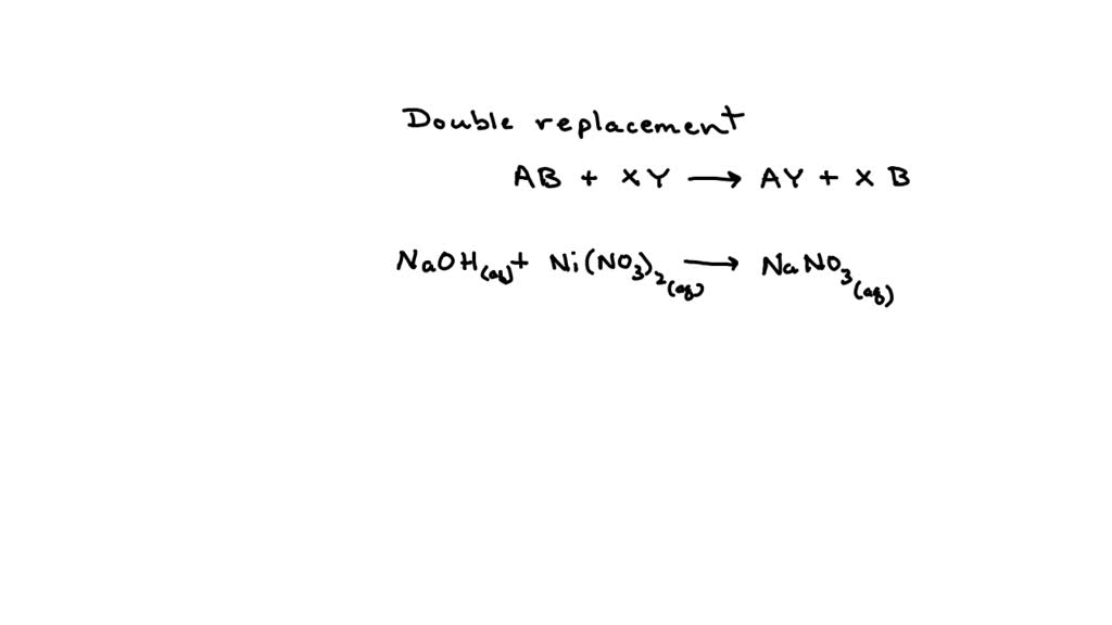 SOLVED: Ions in the reaction between aqueous solutions of NaOH and Ni ...