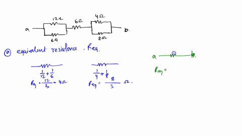 the-figure-below-shows-a-network-of-connected-resistors-between-points-a-and-b-the-resistance-of-each-is-given-in-the-figure-an-open-circuit-containing-five-resistors-starts-at-point-a-and-e-45067