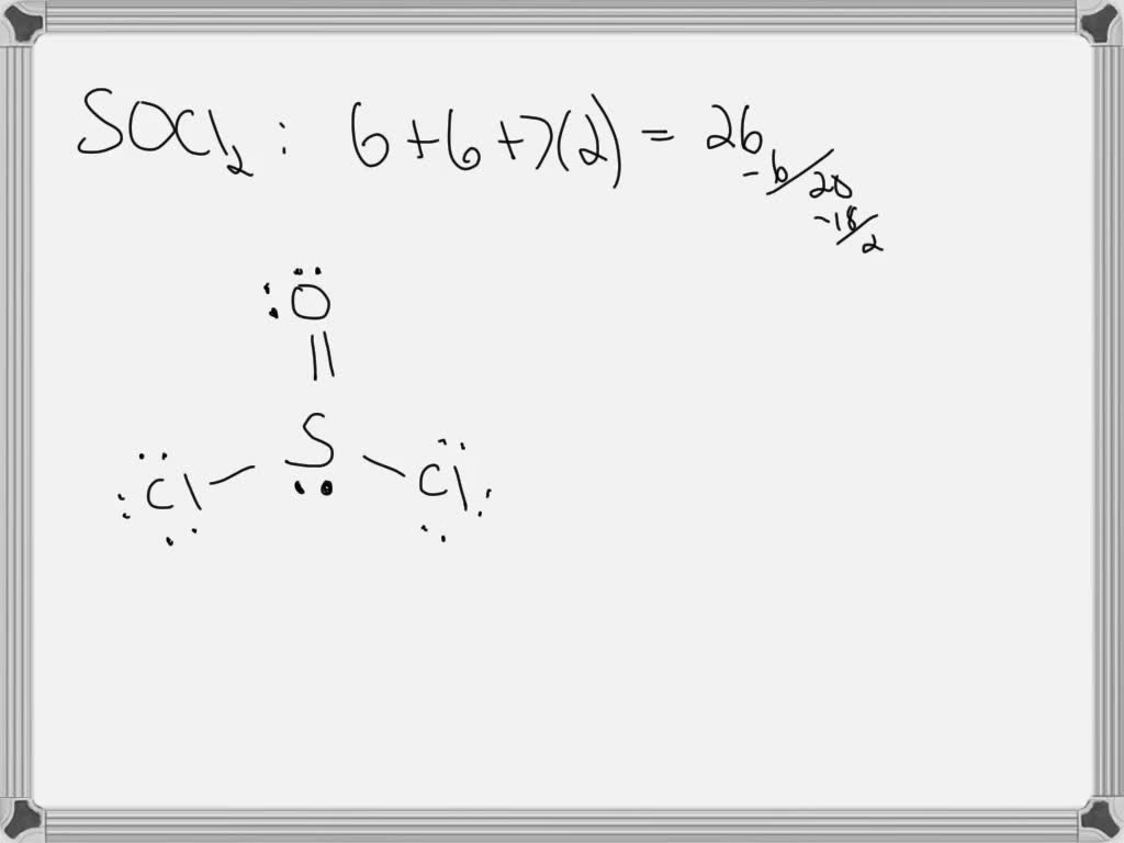 SOLVED: Draw and Name the three-dimensional shape for SOCL2. Indicate ...