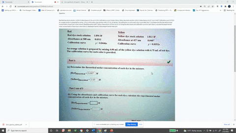 red-red-dye-stock-solution-10094-m-absorbance-41-su-nm-003m-calibration-curve-00446x-yellow-yellow-dye-stock-solution-2812-m-absorbance-4t-427-nmn-00407-calibration-cure-003520-an-orange-sol-02498