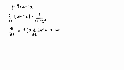find-the-derivative-of-the-following-function-y-9xsin-d-dx-86689
