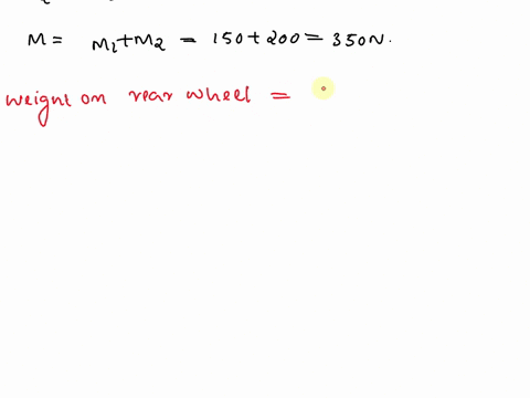 a-tricycle-weighing-200-n-has-a-small-wheel-symmetrically-placed-500-mm-in-frontof-two-large-wheels-which-are-placed-400-mm-apart-if-centre-of-gravity-of-thecycle-be-at-a-horizontal-distance-11099
