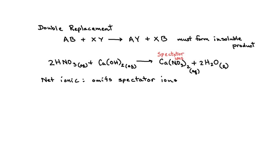 SOLVED Write the balanced net ionic equation for the reactions that