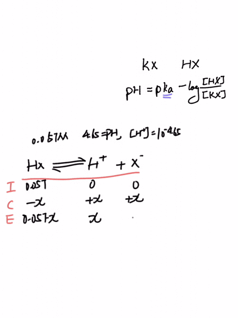 an-aqueous-solution-of-0057-m-weak-acid-hx-has-a-ph-of-465-what-is-the-ph-of-the-solution-if-0018-mol-of-kx-is-dissolved-in-one-liter-of-the-weak-acid-16827