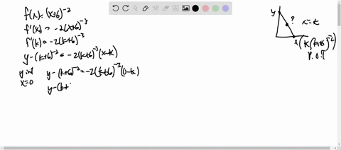 find-the-maximum-area-of-a-triangle-formed-in-the-first-quadrant-by-the-x-axis-y-axis-and-a-tangent-line-to-the-graph-of-fx6-2-area-78701
