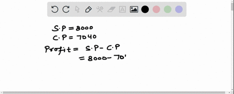 find-profit-percent-when-sp-is-8000-and-cp-is-7040-46648