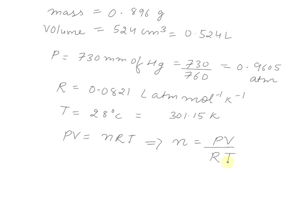 SA Q 42 mol Q15 Finding moles using the formula: n = mM. 