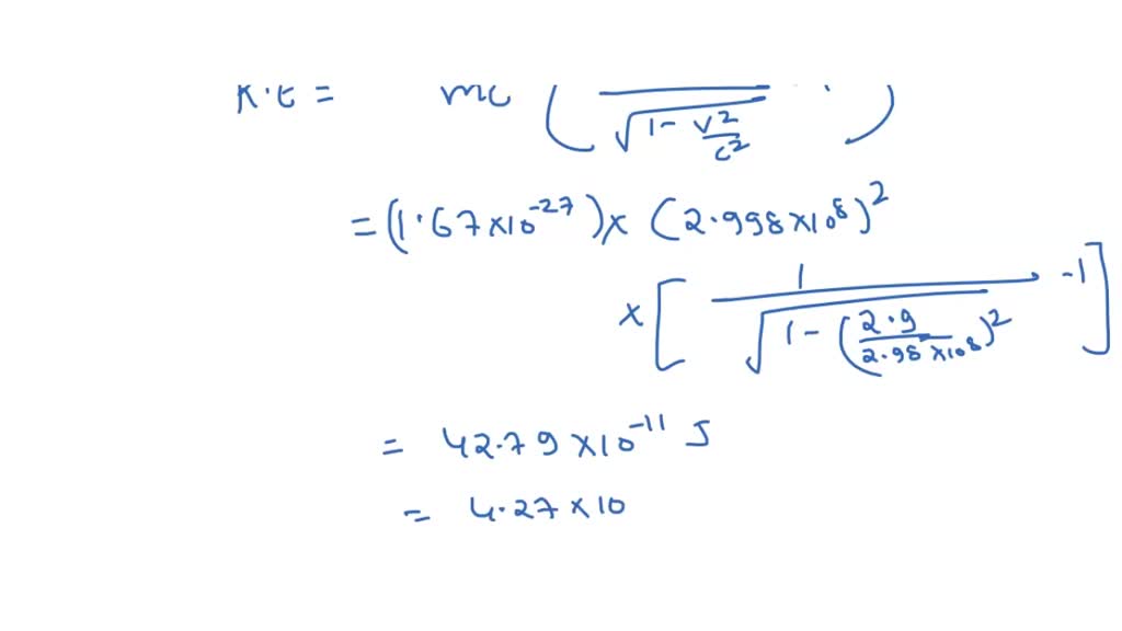 Solved Ii Calculate The Kinetic Energy And Momentum Of A Proton Traveling M S