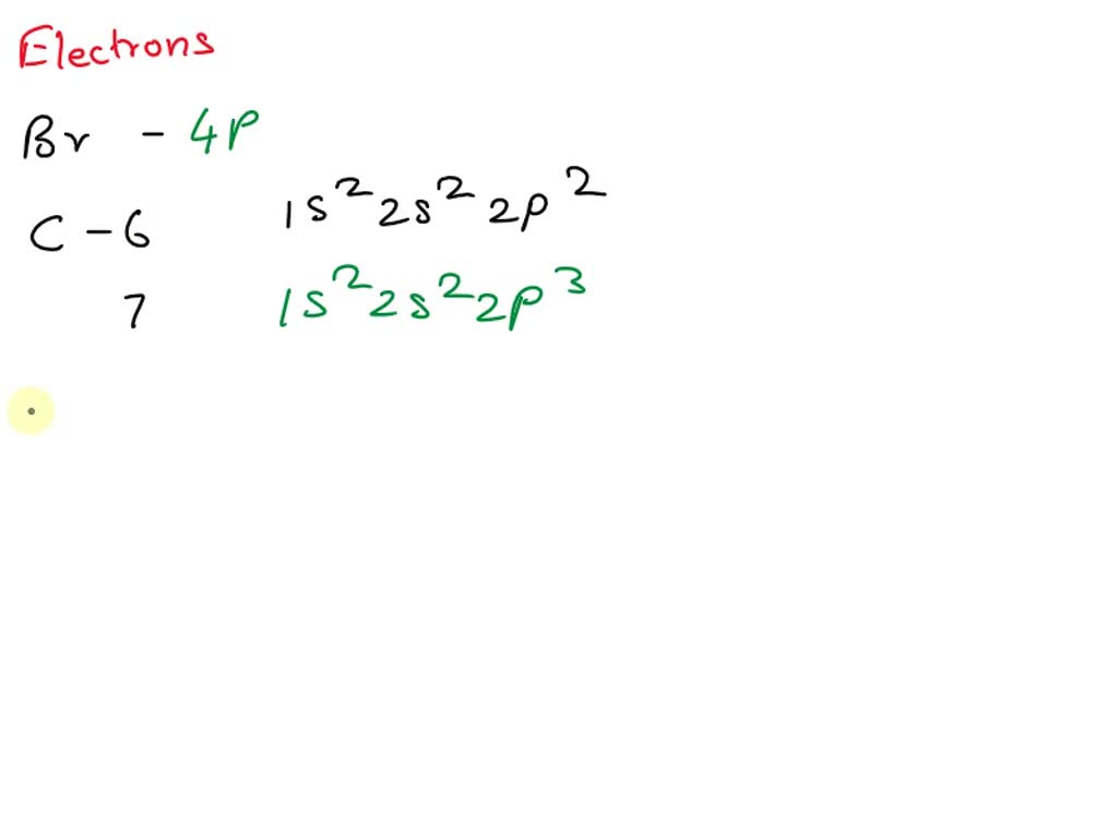 SOLVED 1. Which orbital does not house core electrons for a bromine