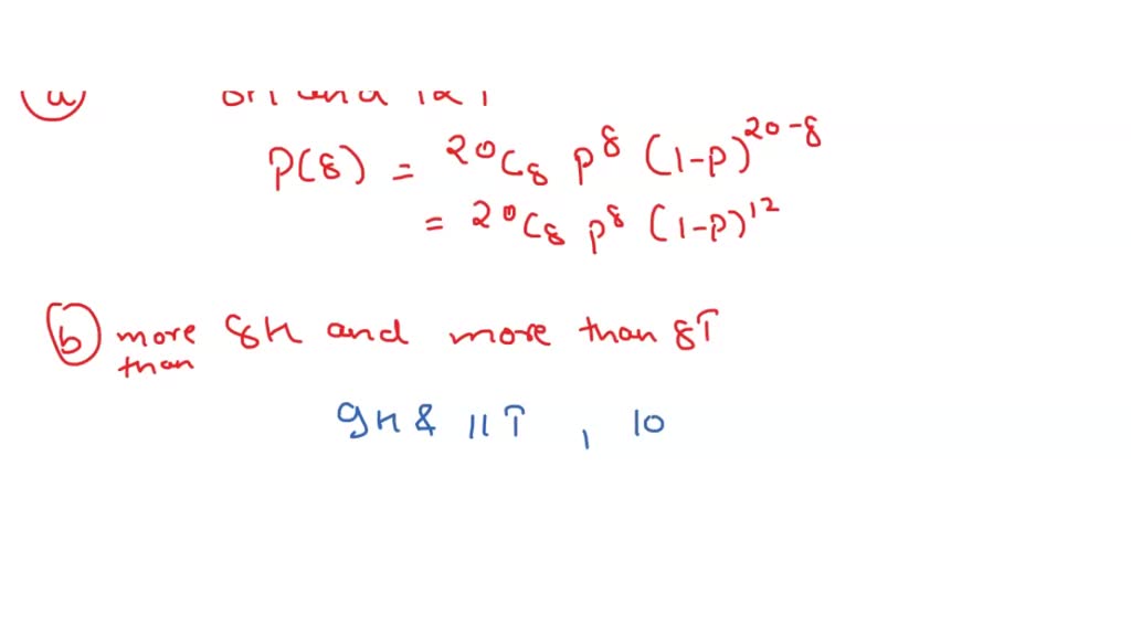 SOLVED: You have biased coin for which P(H) = p. You toss the coin 20 ...