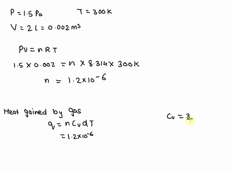 argon-gas-in-an-insulated-plasma-deposition-chamber-with-a-volume-of-2-l-is-to-be-heated-by-an-electric-resistance-heater-initially-the-gas-which-can-be-treated-as-an-ideal-gas-is-at-15-pa-a-54201