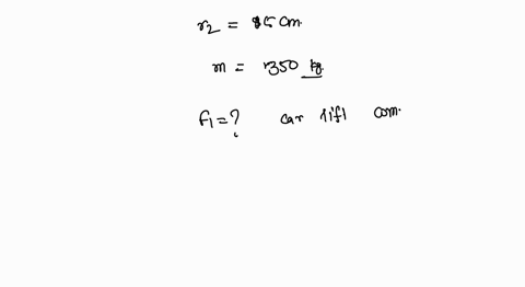 in-a-car-lift-compressed-air-exerts-a-force-f1-on-a-small-piston-having-a-radius-of-50-cmthis-pressure-is-transmitted-to-a-second-piston-of-radius-15-cm-the-mass-of-the-car-is-1350kg-acceler-93323