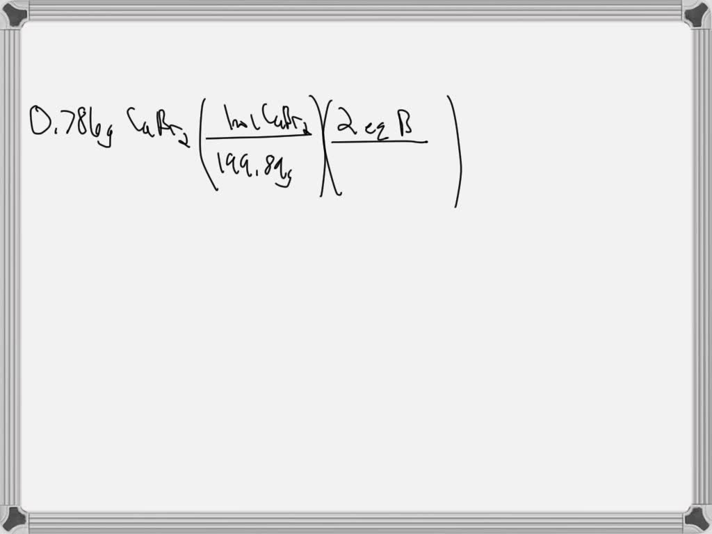 SOLVED Determine the normality of bromide ion when 0.786 g of calcium