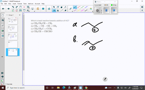 which-is-least-reactive-towards-addition-of-hcl-a-mathrmch_3-mathrmch_2-mathrmchmathrmch_2-b-mathrmc-97391
