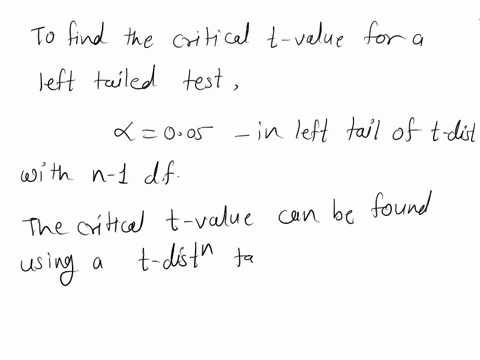 find-the-critical-tt-value-for-a-sample-with-n11n11-and-005005-for-a-left-tailed-test-assume-the-population-is-normally-distributed-and-is-unknown-2228-2228-1812-1812-none-of-the-above-25976