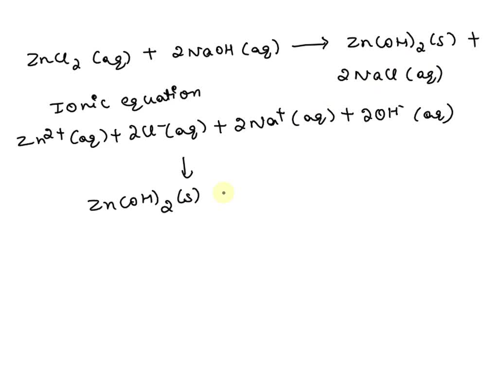 SOLVED: The following chemical reaction takes place in aqueous solution ...