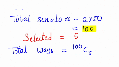 the-us-senate-consists-of-two-senators-from-each-of-the-50-states-five-senators-are-to-be-selected-at-random-to-form-3-committee-what-is-the-probability-that-no-two-members-of-the-committee-16885
