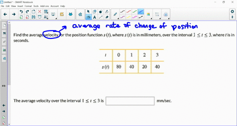 find-the-average-velocity-for-the-position-function-seconds-where-in-millimeters-over-the-interval-t-3wheretis-in-the-average-velocity-over-the-interval-3is-mmysec-27638