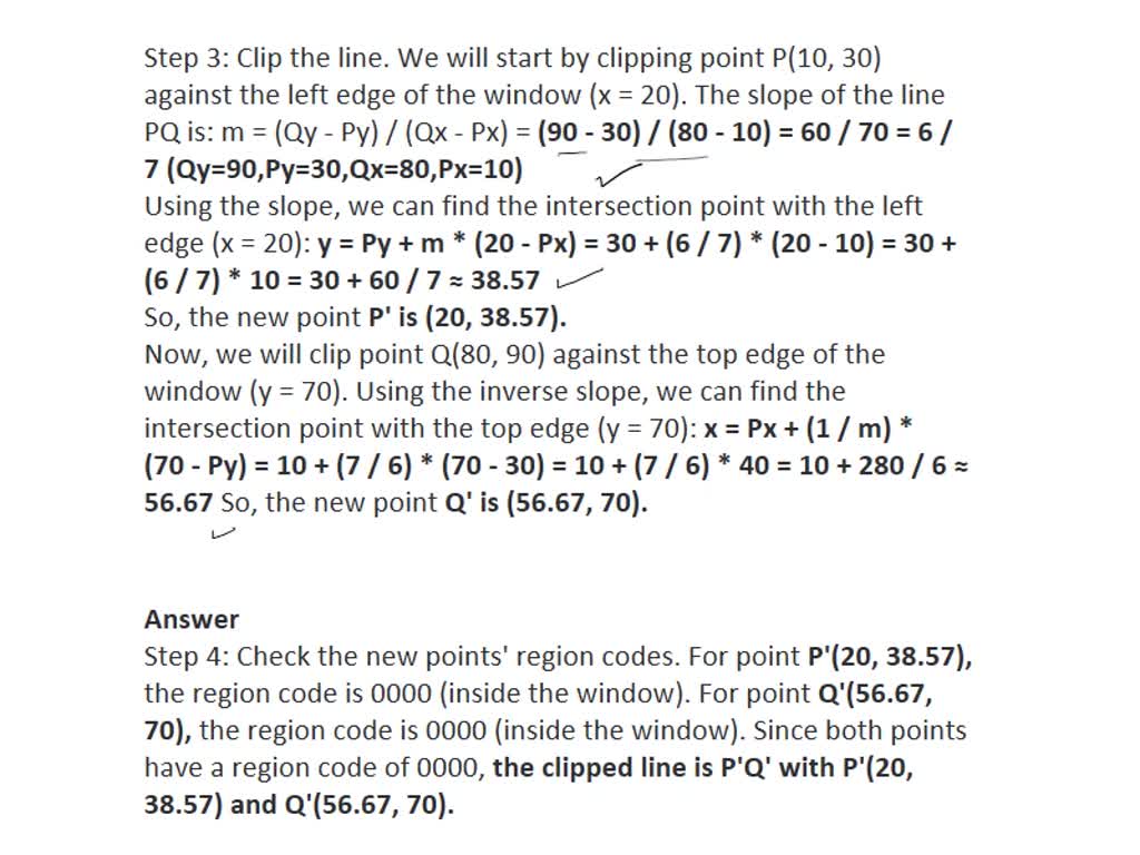 Let ABCD Be The Rectangular Clipping Window With A(20,20), B(90,20), C ...