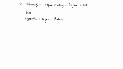 2-the-glycocalyx-is-a-sugar-coating-on-the-surface-of-a-cell-resulting-from-the-presence-of-polysaccharides-on-glycolipids-and-glycoproteins-embedded-in-the-outer-layer-of-the-plasma-membran-90633