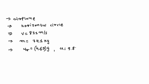 005-part-1-of-2-100-points-an-airplane-is-fying-in-a-horizontal-circle-at-speed-of-831-ms-the-741-kg-pilot-does-not-want-his-radial-acceleration-to-exceed-469-g-the-acceleration-of-gravity-i-99911